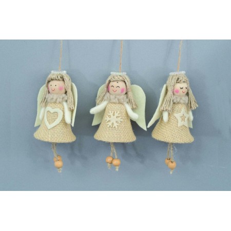 DISP.ANGELO CAMPANA JUTA/PVC CM.7X5x13 GAMBE CORDA 3 MOD.ASS.