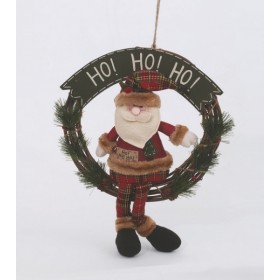 CORONA LEGNO C/BABBO SEDUTO.