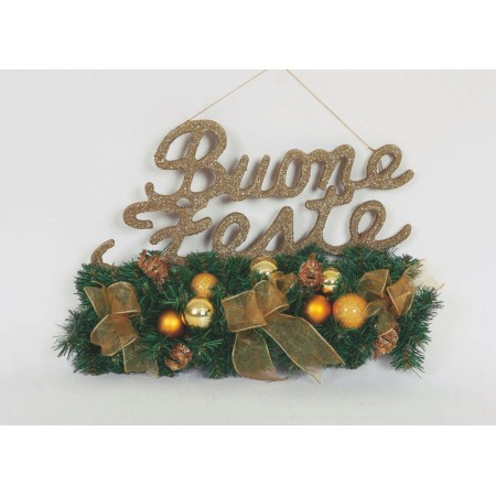 BUONE FESTE GLITTER ORO CM.4