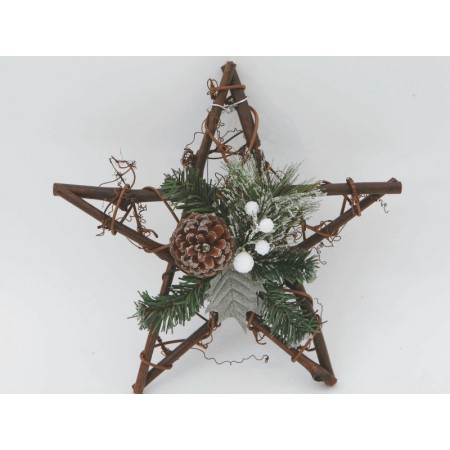 STELLA LEGNO CM.30 DEC.PIGNE