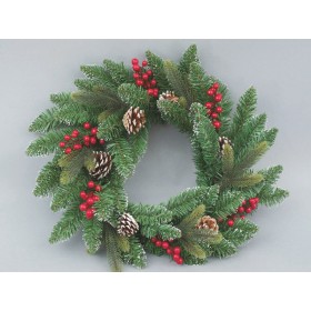 CORONA PVC CM.50 VERDE PUNTE.