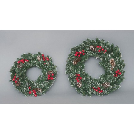 CORONA PVC/FERRO CM.40 VERDE.