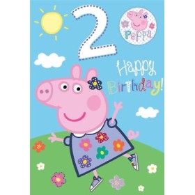 BIGLIETTI 2 COMPLEANNO PEPPA PIG