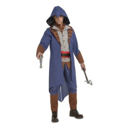 VESTITI ASSASSINO AZZURRO TAGLIA XS