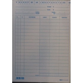 SCHEDE A 2 COLONNE VERDI PZ 100 E3106VE