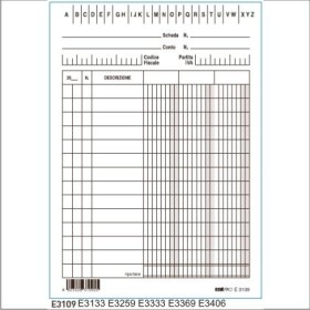 SCHEDE 3 COL. 15X10.5 BLU PZ 100 E3109