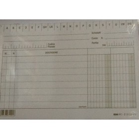 SCHEDE 2 COLONNE 15X10.5 BLU/VERDI PZ 100