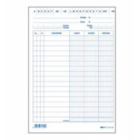 SCHEDE CARICO SCARICO ESISTENZA 17X12 BLU PZ 100