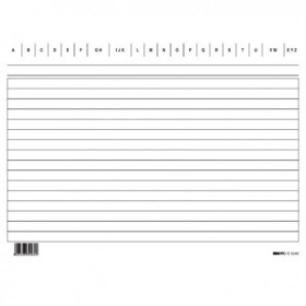 SCHEDE RIGATI F. 15X21 PZ 100