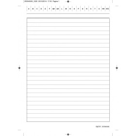 SCHEDE RIGATE F.TO 21X15 BLU