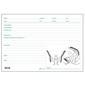 SCHEDE GINECOLOGICHE DOPPIE 17X24 PZ 50