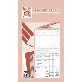 BLOCCO BUSTE NOTA SPESA 15X28