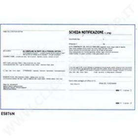 SCHEDE NOTIFICA 250 4 LINGUE E5876N