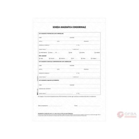 SCHEDE ANAGRAFICA CONDOMINIALE
