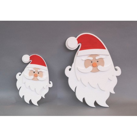 FACCIA BABBO NATALE CM.60 PO.