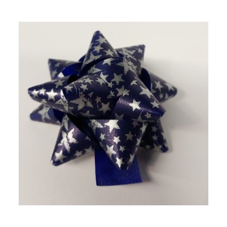 BUSTE FIOCCHI 10MM FANTASIA STELLA BLU 100PZ