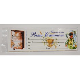 BLOCCHETTI INVITO PRIMA COMUNIONE