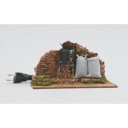 PENTOLA SU FUOCO ELETTRICO CM.20X12X10 C/2 SACCHI.