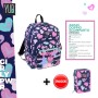 ZAINI DOPPIO SCOMPARTO YUB PWR GIRL + CORREDO 3 ZIP
