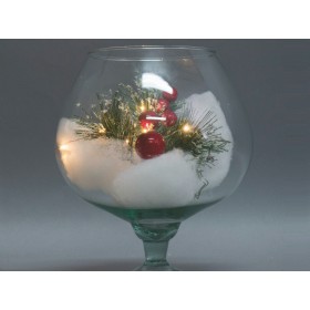 VASO COPPA VETRO CM.27 C/DEC