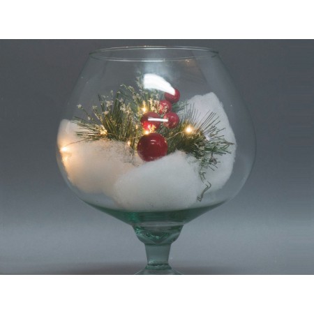 VASO COPPA VETRO CM.27 C/DEC