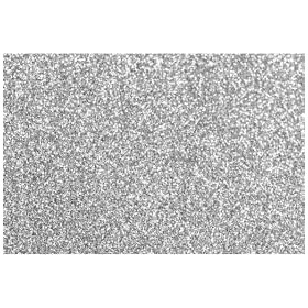 GOMMA EVA 40X60 GLITTER ARGENTO