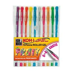 PENNE ROLLER GEL 6+4 OMAGGIO