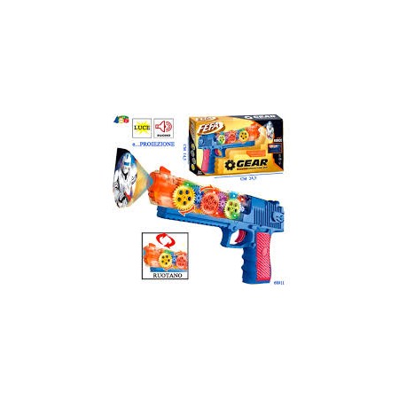 PISTOLA TRASPARENTE C/LUCI E SUONI