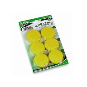 BOTTONI MAGNETICI 40MM GIALLO 12 PZ