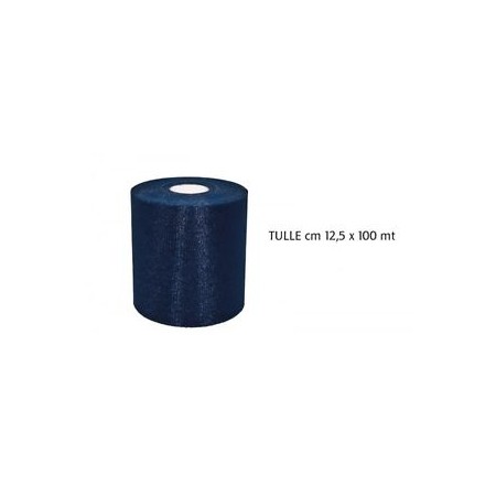 TULLE 12.5CMX100MT BLU