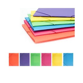 CARPETTA C/ELAST. A4 3 LEMBI IN PP SCATTO