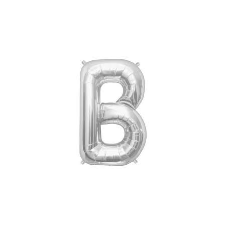 MYLAR 41CM LETTERE ARGENTO B