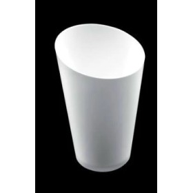 BICCHIERINI CONICI ALTO 75CC 25PZ BIANCO