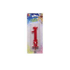 CANDELE CERA ROSSO N.1