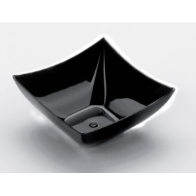 COPPETTE QUADRATE 90CC 25PZ NERO