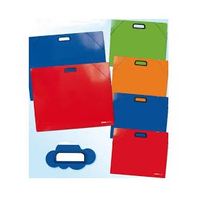 CARPETTE C/ELASTICO 35X50 ROSSE CON MANICO