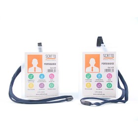 PORTABADGE C/CORDONCINO 10x14