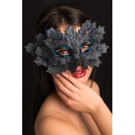 MASCHERE FOGLIE BLU/GRIGIO