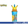 BICCHIERE C/CANNUCCIA E PERSONAGGIO 360 ML POKEMON
