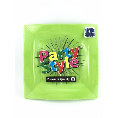 PIATTI QUADRATI VERDE MELA