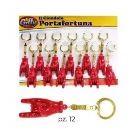 CORNI MANO PORTAFORTUNA 5CM PZ 12