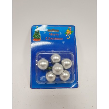 ADDOBBI ALBERO SFERE ARGENTO