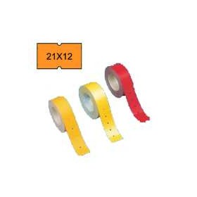 ROTOLI X PREZZATRICE 21X12 FLUOROSSO