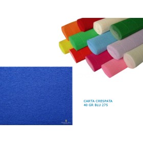 CARTA CRESPATA 40 GR BLU 275