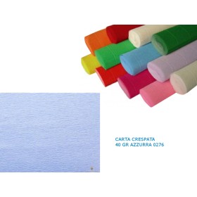 CARTA CRESPATA 40 GR AZZURRA 0276