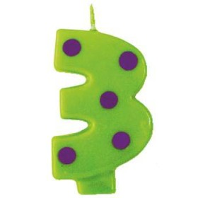 CANDELE POIS VERDE N.3