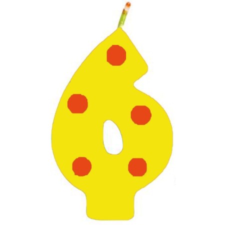 CANDELE POIS GIALLO N.6