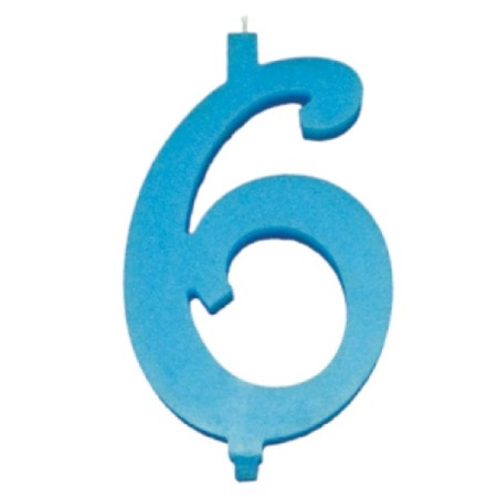 CANDELE MAXI AZZURRO N6