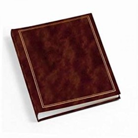ALBUM FOTO 50 FOGLI CARTONCINO MARRONE