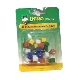 SPILLI CARTOGRAFICI QUADRATI 25PZ